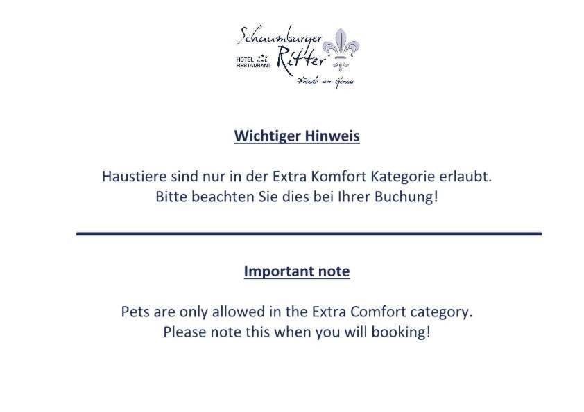 Hotel & Restaurant Schaumburger Ritter, Rinteln Eksteriør billede